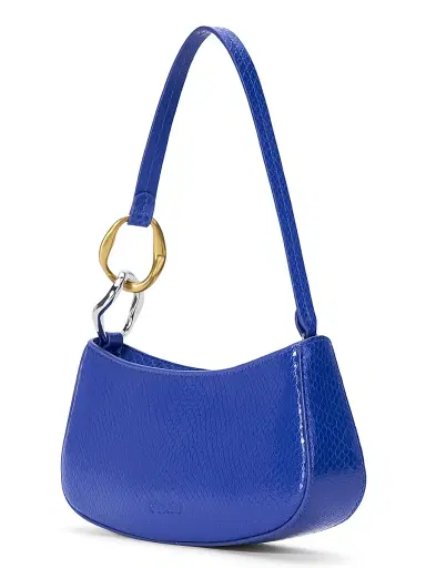 Staud Women's Ollie Lizard-Embossed Leather Shoulder Bag - Cobalt | Thumbnail 2