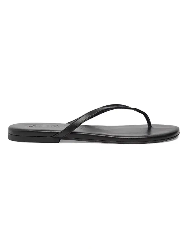 Staud Women's Freja Leather Thong Sandals - Black