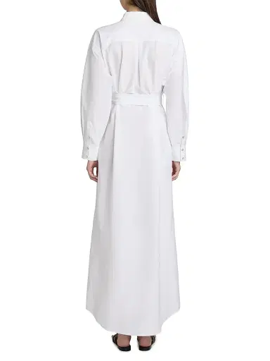 L'Agence Women's Ridley Tie-Waist Maxi Shirtdress | Thumbnail 5