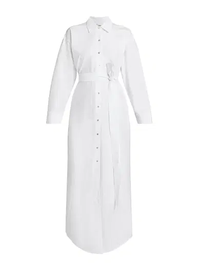 L'Agence Women's Ridley Tie-Waist Maxi Shirtdress | Thumbnail 1