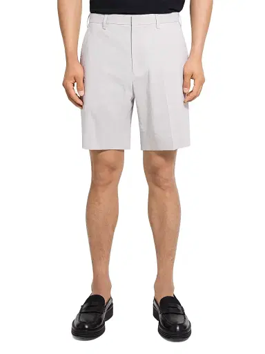 Theory Men's Solid Linen-Blend Shorts - Silver Cloud - Size 40 | Thumbnail 3 Theory Men's Solid Linen-Blend Shorts - Silver Cloud - Size 40 | Thumbnail 3