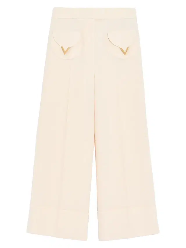 Valentino Garavani Women's Crepe Couture Trousers - Vanilla