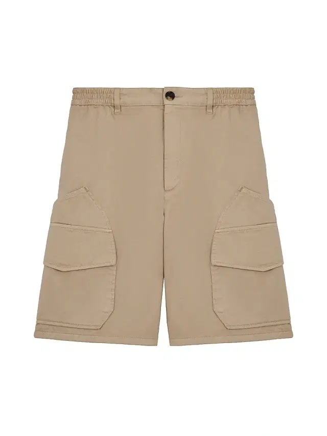 LOEWE Men's  x Paula's Ibiza Washed Cotton Cargo Shorts - Sand