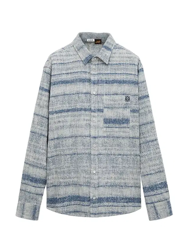 LOEWE Men's  x Paula's Ibiza Striped Long-Sleeve Shirt - Blue