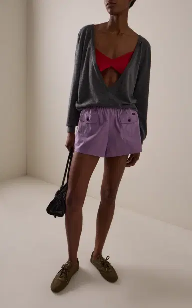 Prada Cotton Poplin Shorts | Thumbnail 2 Prada Cotton Poplin Shorts | Thumbnail 2
