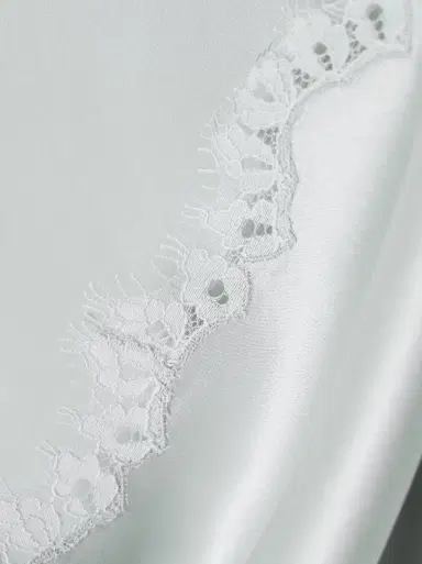 DÔEN Loure lace-trimmed silk-satin top | Thumbnail 4
