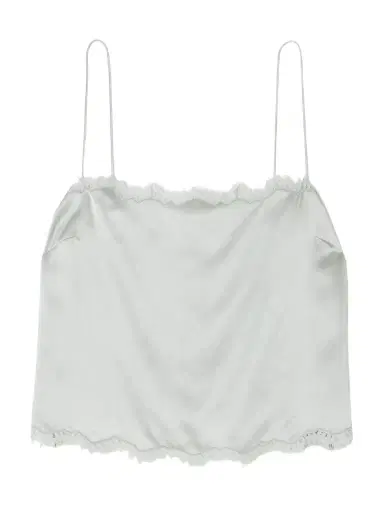 DÔEN Loure lace-trimmed silk-satin top | Thumbnail 1