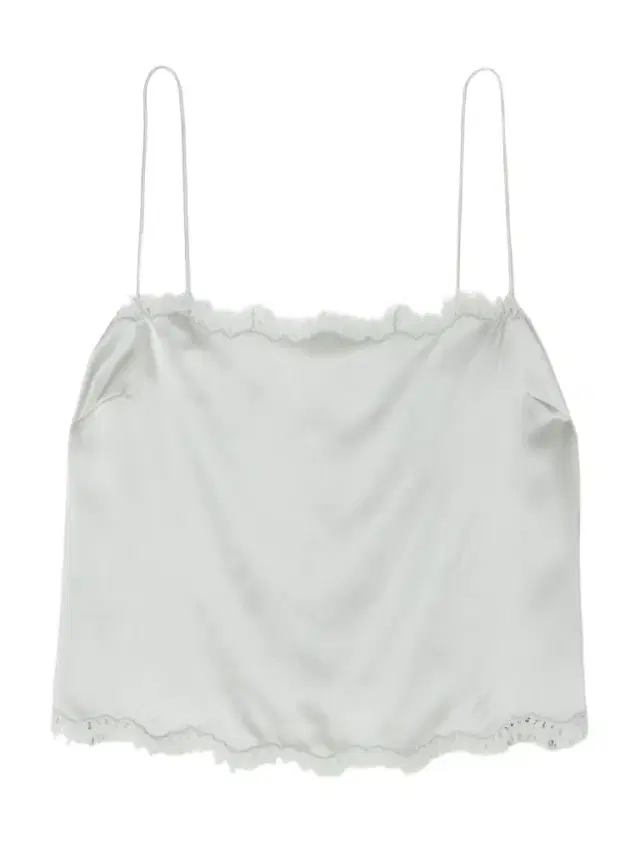 Loure lace-trimmed silk-satin top