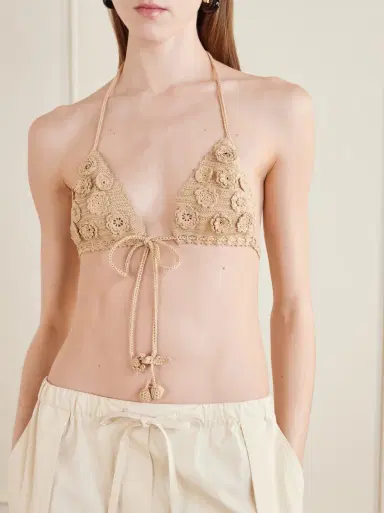 Loewe Paula's Ibiza crocheted cotton triangle bra | Thumbnail 4 Loewe Paula's Ibiza crocheted cotton triangle bra | Thumbnail 4
