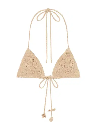Loewe Paula's Ibiza crocheted cotton triangle bra | Thumbnail 1 Loewe Paula's Ibiza crocheted cotton triangle bra | Thumbnail 1