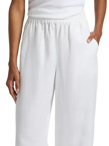 A.L.C. Women's Tyler Linen Wide-Leg Pants - Cream - Size XL | Thumbnail 6 A.L.C. Women's Tyler Linen Wide-Leg Pants - Cream - Size XL | Thumbnail 6