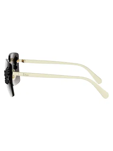 Dior Women's Clover S2U 62MM Rimless Sunglasses - Shiny Gold Dh Gradient Smoke | Thumbnail 3