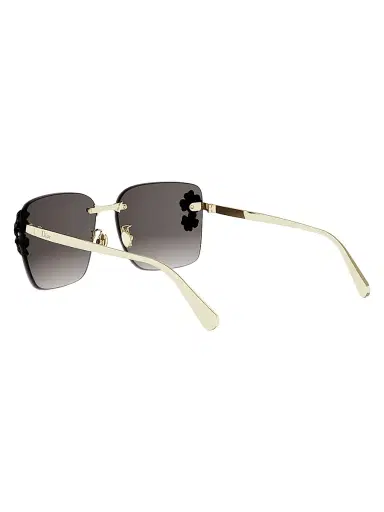 Dior Women's Clover S2U 62MM Rimless Sunglasses - Shiny Gold Dh Gradient Smoke | Thumbnail 4