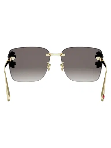 Dior Women's Clover S2U 62MM Rimless Sunglasses - Shiny Gold Dh Gradient Smoke | Thumbnail 5