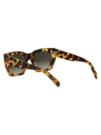 Celine Women's 3 Dots 53MM Tortoiseshell Square Sunglasses - Blonde Havana Gradient Brown | Thumbnail 4