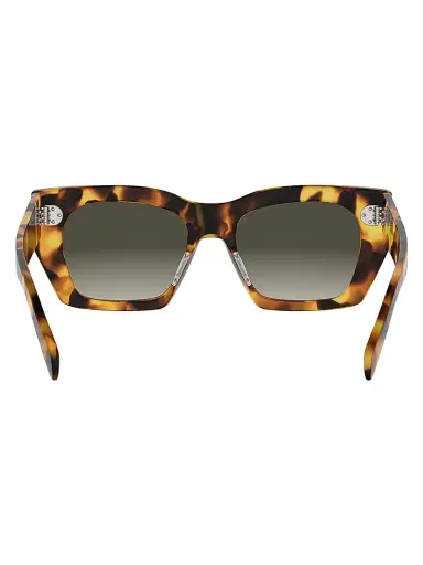 Celine Women's 3 Dots 53MM Tortoiseshell Square Sunglasses - Blonde Havana Gradient Brown | Thumbnail 5
