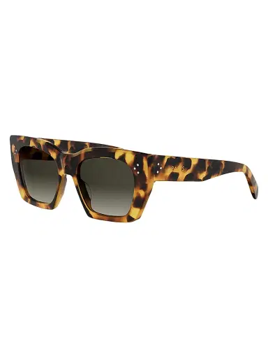 Celine Women's 3 Dots 53MM Tortoiseshell Square Sunglasses - Blonde Havana Gradient Brown | Thumbnail 1