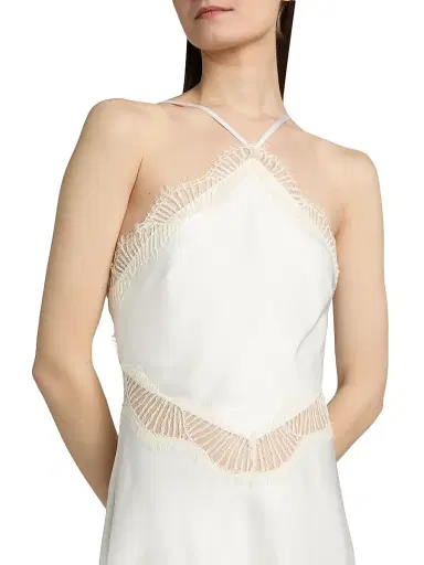 A.L.C. Women's Lucia Satin Midi-Slipdress - Pearl White - Size 14 | Thumbnail 6 A.L.C. Women's Lucia Satin Midi-Slipdress - Pearl White - Size 14 | Thumbnail 6