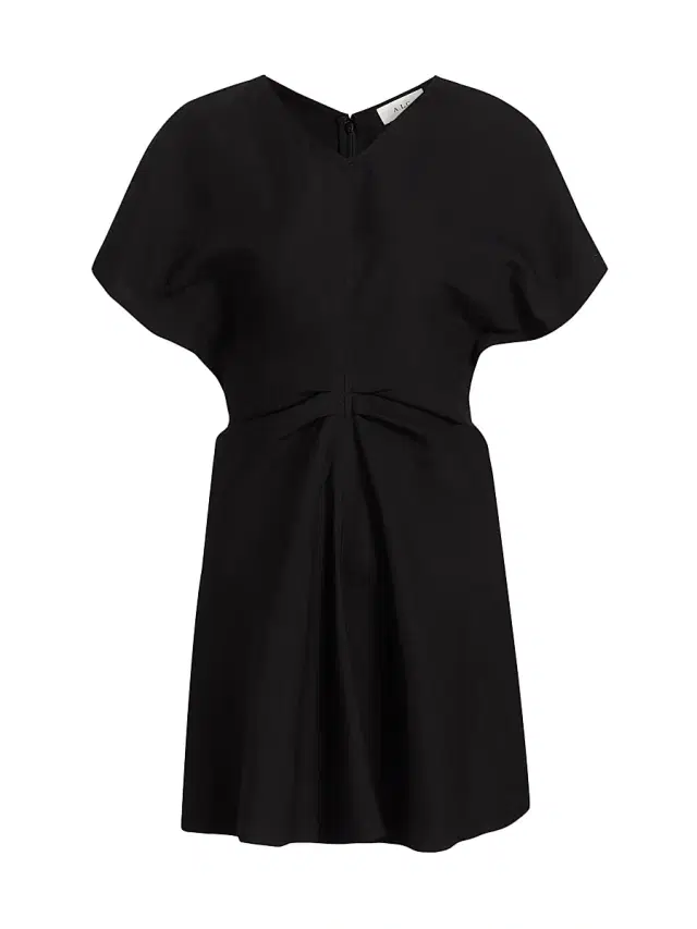 A.L.C. Women's Leni Linen-Blend Minidress - Black