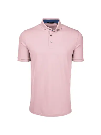 Greyson Men's Crowley Polo Shirt - Pink Sky - Size Large | Thumbnail 1