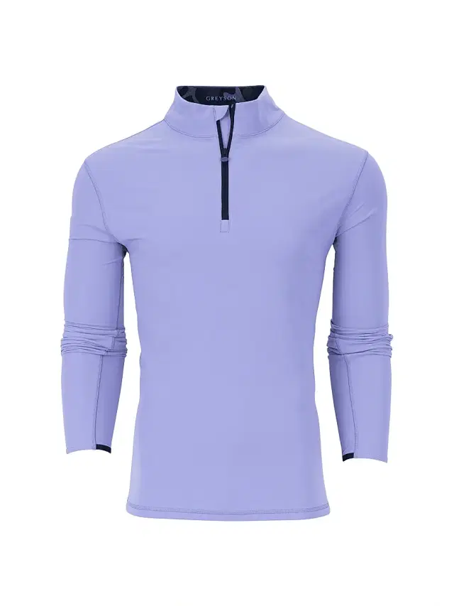 Greyson Men's Tate Stretch-Nylon Quarter-Zip Sweatshirt - Toadflax