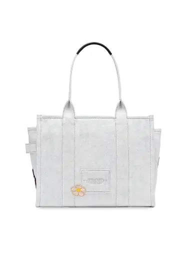 Marc Jacobs Women's The Camp Patchwork Denim Tote Bag - Light Wash | Thumbnail 3