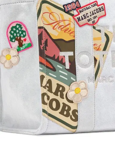 Marc Jacobs Women's The Camp Patchwork Denim Tote Bag - Light Wash | Thumbnail 5
