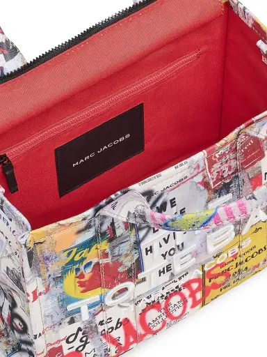 Marc Jacobs Women's The Pop Americana Canvas Tote Bag - White Multi | Thumbnail 8 Marc Jacobs Women's The Pop Americana Canvas Tote Bag - White Multi | Thumbnail 8