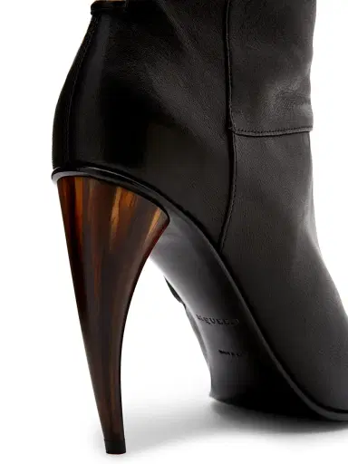 Alexander McQueen Women's Horn 105MM Leather Foldover Lace-Back Boots | Thumbnail 8 Alexander McQueen Women's Horn 105MM Leather Foldover Lace-Back Boots | Thumbnail 8