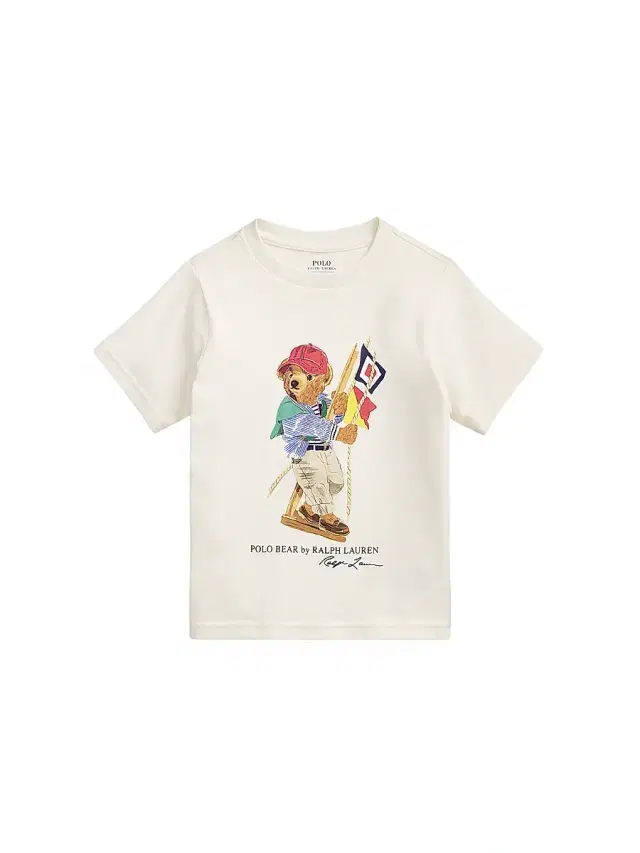 Polo Ralph Lauren Little Boy's & Boy's Polo Bear Jersey T-Shirt - Bear Deckwash White