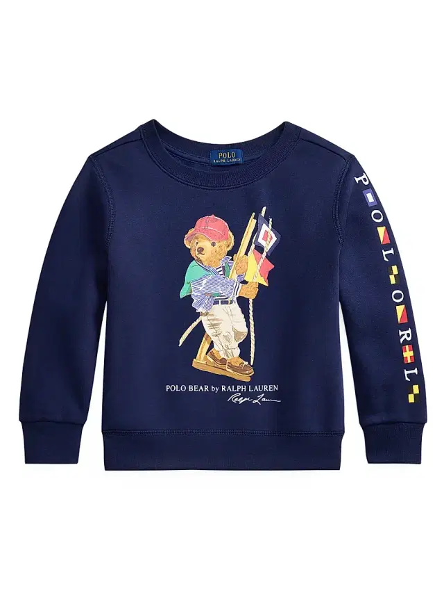 Polo Ralph Lauren Little Boy's & Boy's Polo Bear Fleece Sweatshirt - Bear Newport Navy
