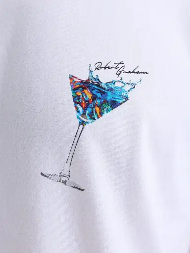 Robert Graham Men's Wavy Sips Graphic T-Shirt | Thumbnail 6 Robert Graham Men's Wavy Sips Graphic T-Shirt | Thumbnail 6