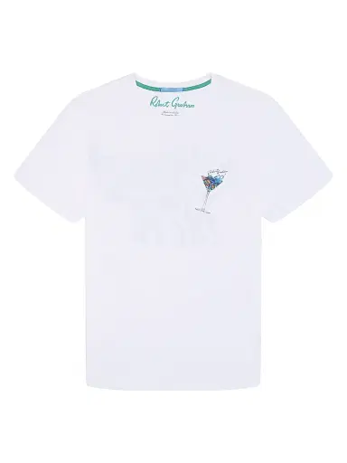 Robert Graham Men's Wavy Sips Graphic T-Shirt | Thumbnail 1 Robert Graham Men's Wavy Sips Graphic T-Shirt | Thumbnail 1