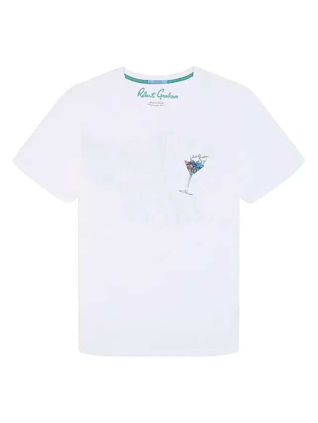 Men's Wavy Sips Graphic T-Shirt - White