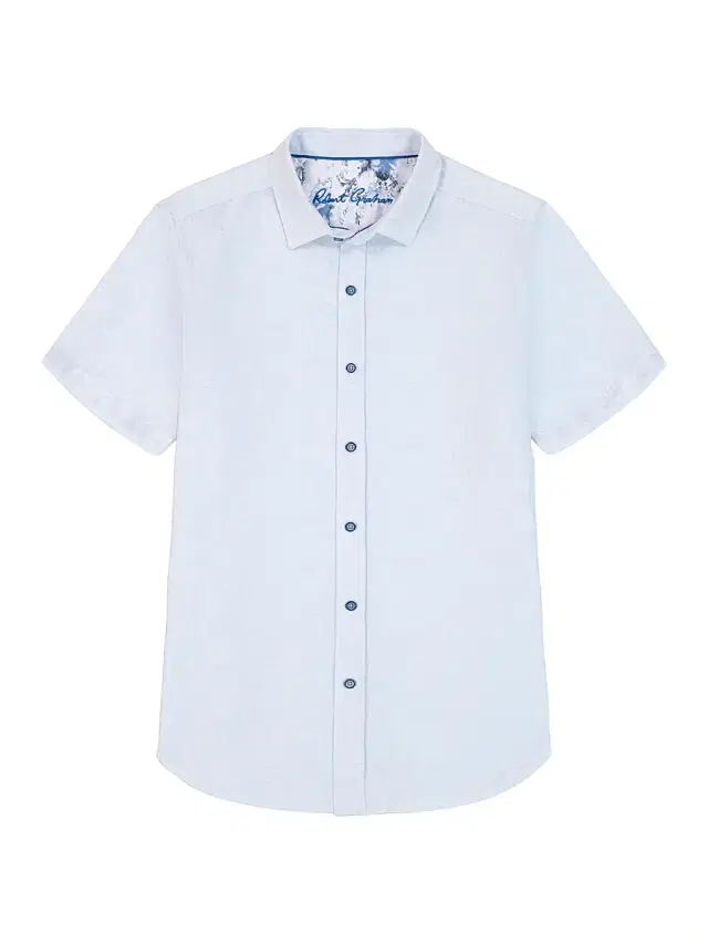 Men's Brackenbury Cotton Short-Sleeve Shirt - Blue