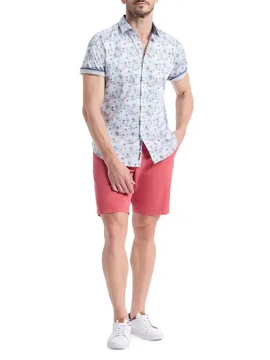 Robert Graham Men's Embarcadero Geometric Cotton Short-Sleeve Shirt - Size XXL | Thumbnail 2 Robert Graham Men's Embarcadero Geometric Cotton Short-Sleeve Shirt - Size XXL | Thumbnail 2