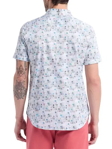 Robert Graham Men's Embarcadero Geometric Cotton Short-Sleeve Shirt - Size XXL | Thumbnail 5 Robert Graham Men's Embarcadero Geometric Cotton Short-Sleeve Shirt - Size XXL | Thumbnail 5