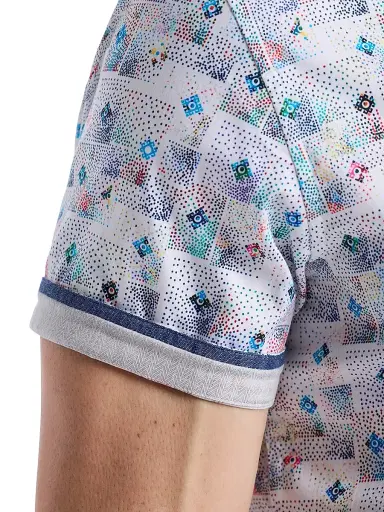 Robert Graham Men's Embarcadero Geometric Cotton Short-Sleeve Shirt - Size XXL | Thumbnail 6 Robert Graham Men's Embarcadero Geometric Cotton Short-Sleeve Shirt - Size XXL | Thumbnail 6