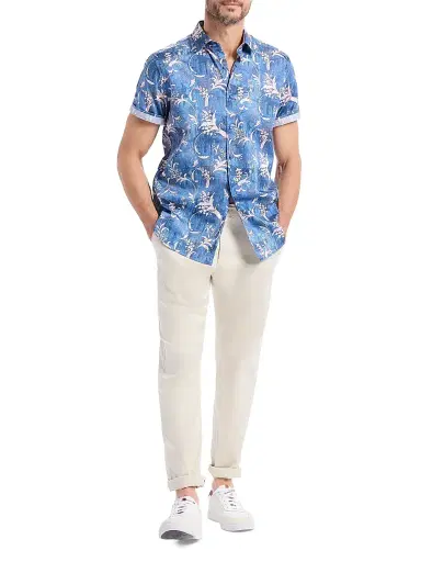 Robert Graham Men's Junipero Woven Short-Sleeve Shirt | Thumbnail 2 Robert Graham Men's Junipero Woven Short-Sleeve Shirt | Thumbnail 2