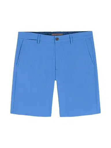 Robert Graham Men's Thresher Cotton-Blend Seersucker Shorts - Blue - Size 40 | Thumbnail 1