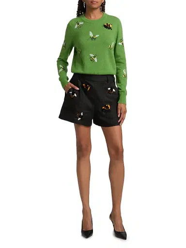 Libertine Women's Buzz Off Shrunken Cashmere Sweater | Thumbnail 2