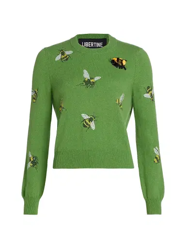 Libertine Women's Buzz Off Shrunken Cashmere Sweater | Thumbnail 1