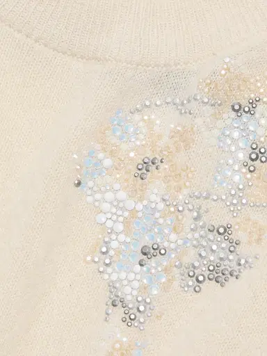 Libertine Women's Porcelain Garden Cashmere Sweater - Porcelain | Thumbnail 7