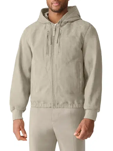 Mackage Men's Sylas Suede Hooded Jacket | Thumbnail 2 Mackage Men's Sylas Suede Hooded Jacket | Thumbnail 2