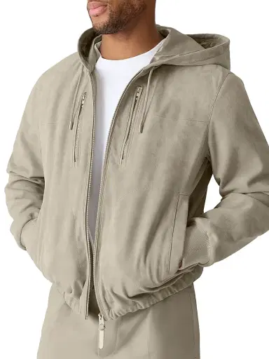 Mackage Men's Sylas Suede Hooded Jacket | Thumbnail 5 Mackage Men's Sylas Suede Hooded Jacket | Thumbnail 5