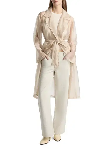 LAMARQUE Women's Taleen Cotton-Linen Wide-Leg Pants - Natural - Size 31 | Thumbnail 2