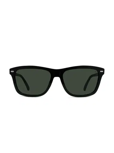 Vuarnet Men's Lifestyle-Belvedere 57MM Rectangular Sunglasses - Shiny Black Smoke | Thumbnail 2 Vuarnet Men's Lifestyle-Belvedere 57MM Rectangular Sunglasses - Shiny Black Smoke | Thumbnail 2