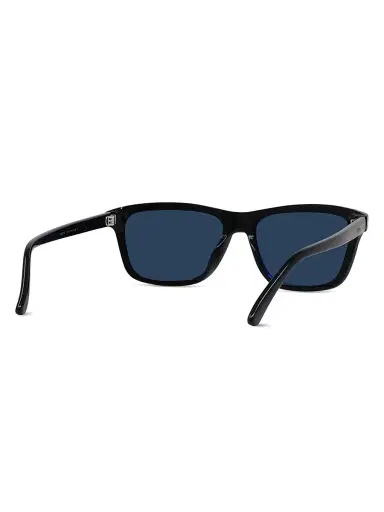 Vuarnet Men's Lifestyle-Belvedere 57MM Rectangular Sunglasses - Shiny Black Smoke | Thumbnail 6 Vuarnet Men's Lifestyle-Belvedere 57MM Rectangular Sunglasses - Shiny Black Smoke | Thumbnail 6