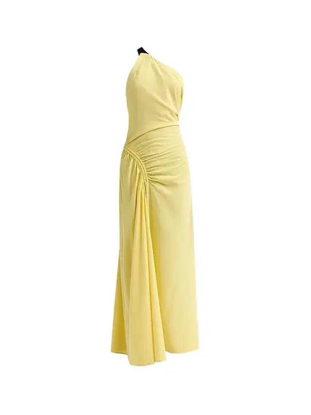 Proenza Schouler Women's Sirena Ruched One-Shoulder Gown - Yellow