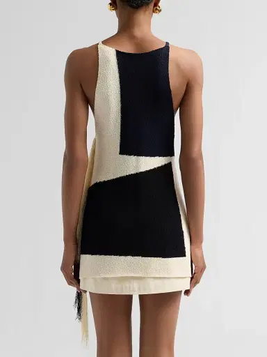 Proenza Schouler Women's Saskia Colorblocked Fringe Top | Thumbnail 3 Proenza Schouler Women's Saskia Colorblocked Fringe Top | Thumbnail 3